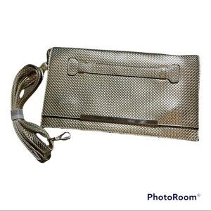 Gold Clutch w/ Multi Pockets and Straps